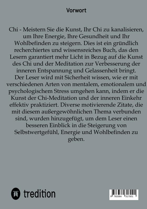 Rückseite: 9783384317001 | Chi - Lebensenergie aktivieren: Gesundheit und Wohlbefinden verbessern