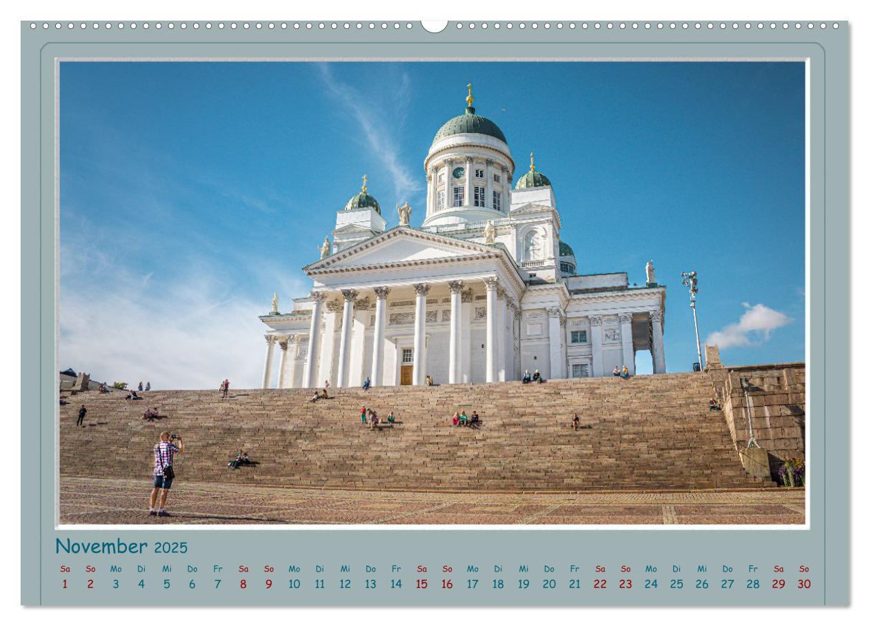 Bild: 9783383945304 | HELSINKI CITY (Wandkalender 2025 DIN A2 quer), CALVENDO Monatskalender