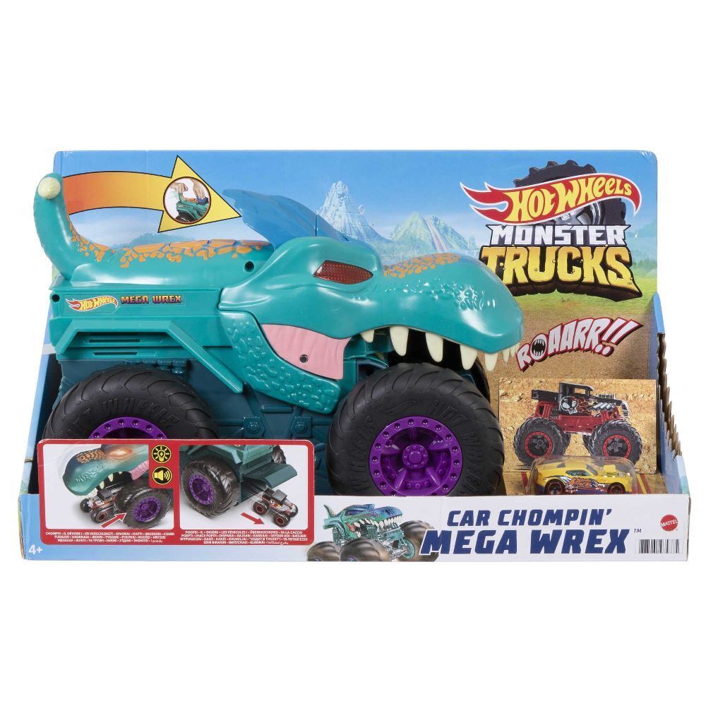 Cover: 887961974775 | Hot Wheels Monster Trucks autofressender Mega-Wrex, inkl. 1...