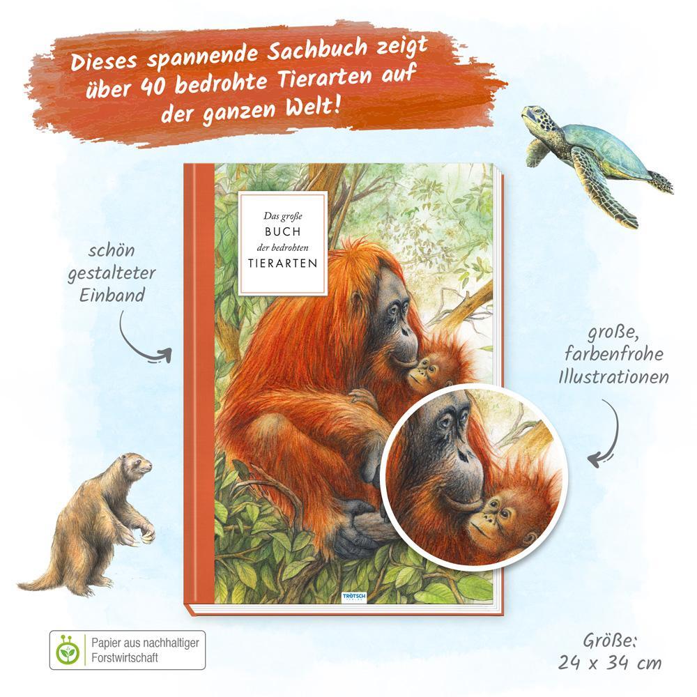 Bild: 9783988020840 | Trötsch Sachbuch Das große Buch der bedrohten Tierarten | Radek Malý