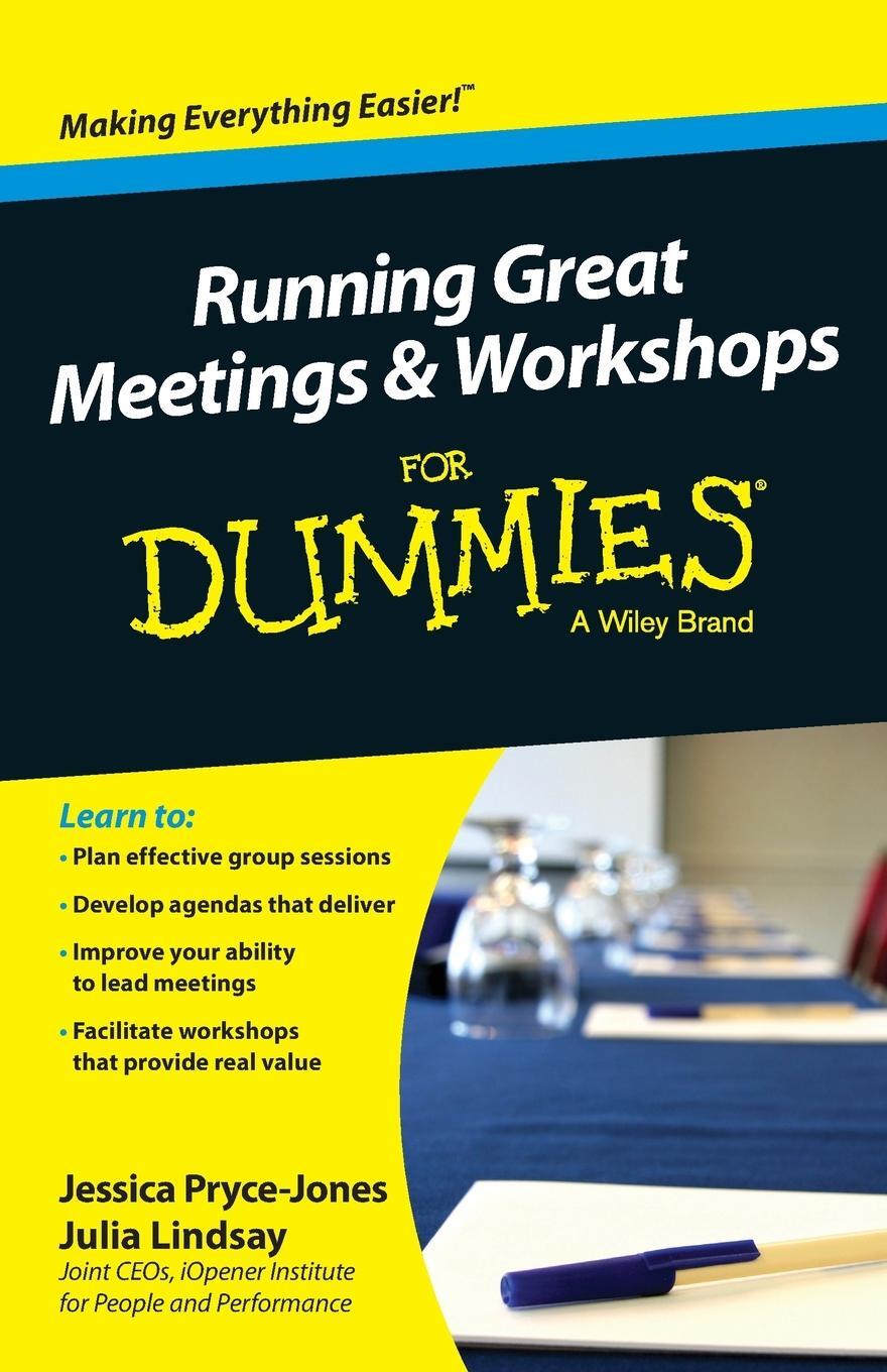 Cover: 9781118770467 | Running Great Meetings and Workshops for Dummies | Pryce-Jones (u. a.)