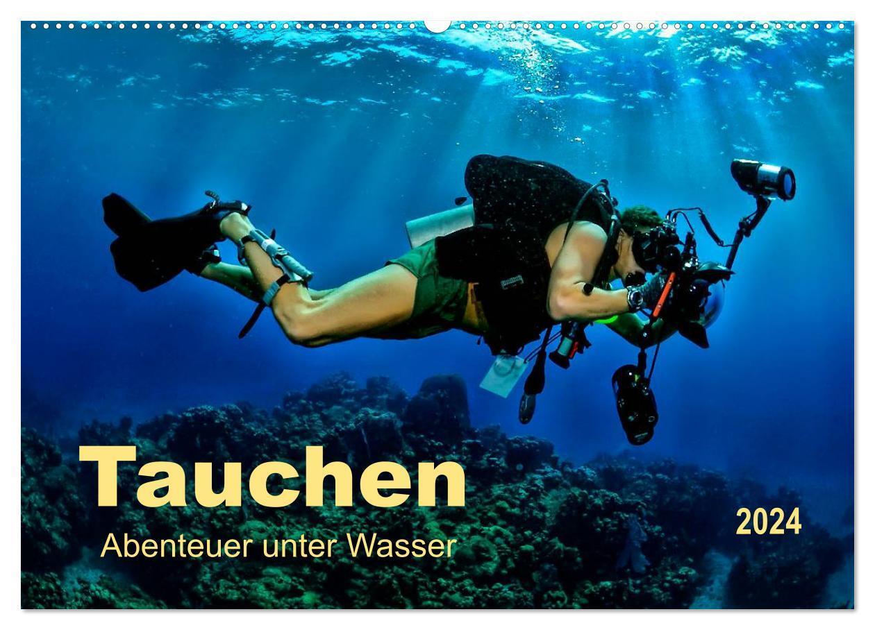 Cover: 9783675473003 | Tauchen - Abenteuer unter Wasser (Wandkalender 2024 DIN A2 quer),...