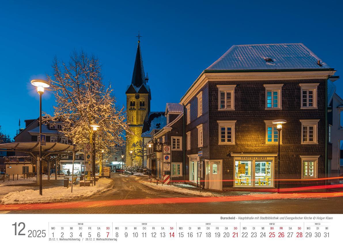 Bild: 9783965352292 | Burscheid 2025 Bildkalender A3 quer, spiralgebunden | Holger Klaes