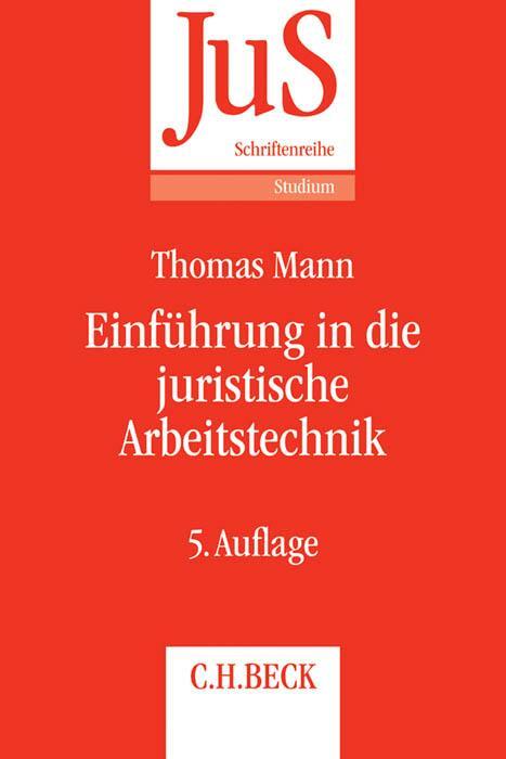 Cover: 9783406677953 | Einführung in die juristische Arbeitstechnik | Tettinger (u. a.)