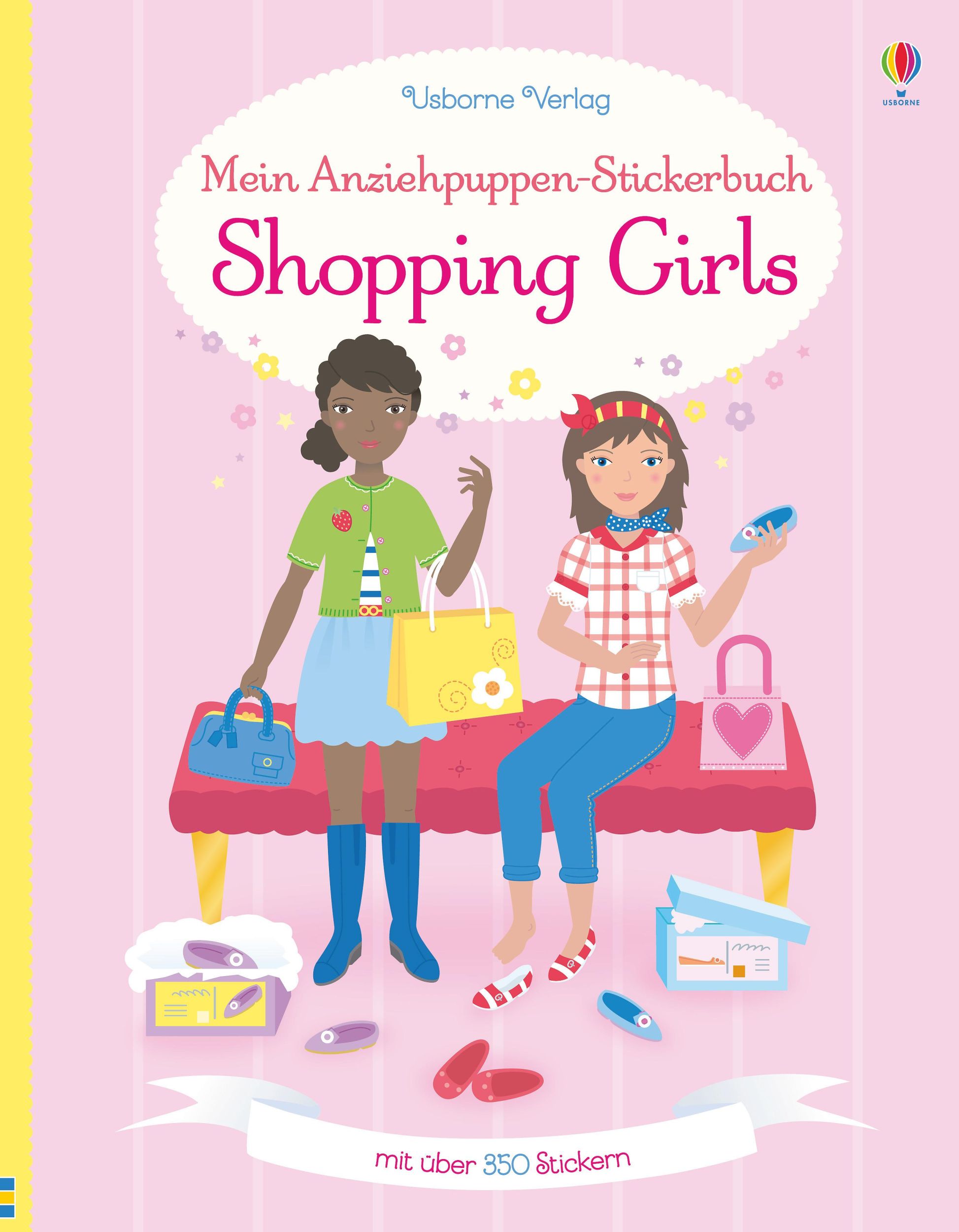 Cover: 9781782328377 | Mein Anziehpuppen-Stickerbuch: Shopping Girls | Fiona Watt | Buch