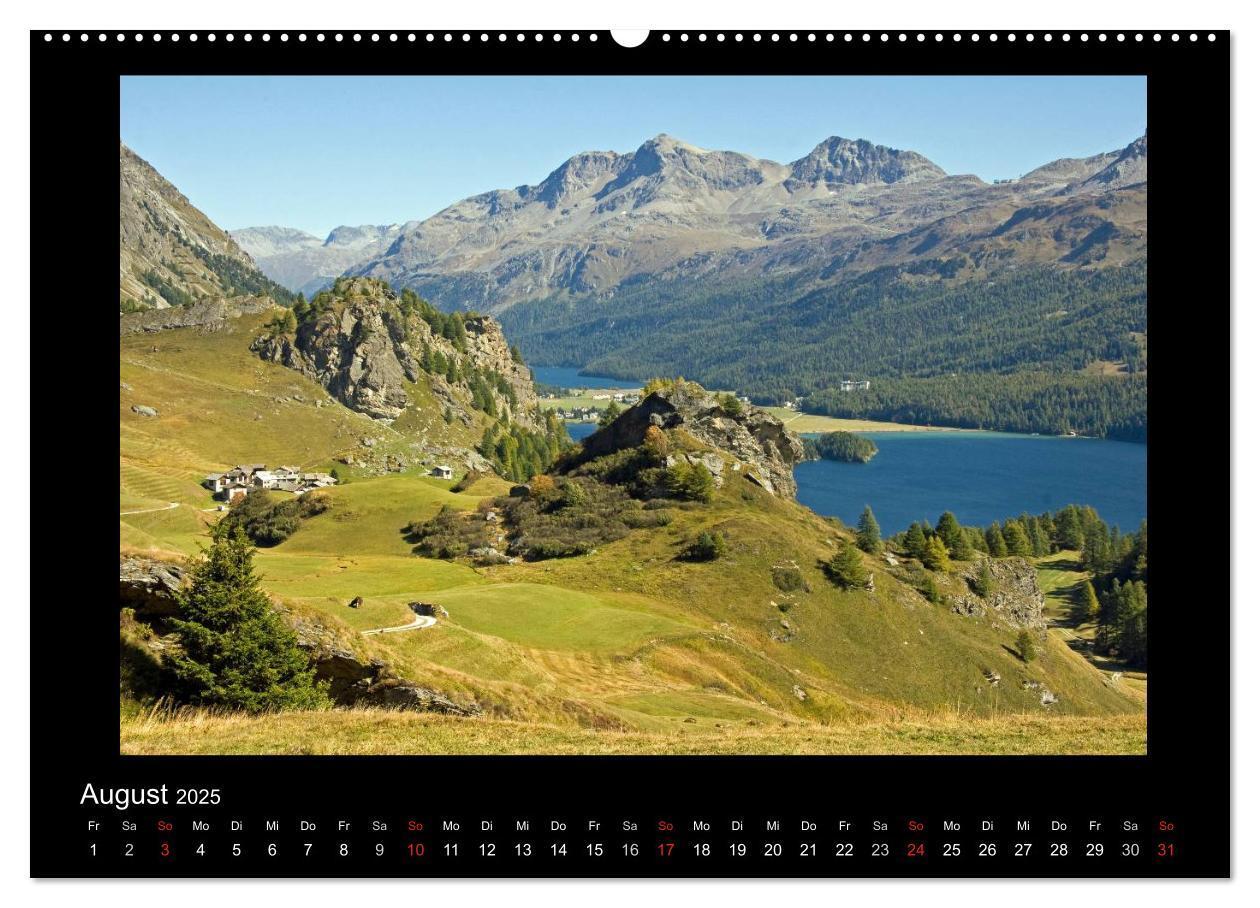 Bild: 9783435558179 | Oberengadin (Wandkalender 2025 DIN A2 quer), CALVENDO Monatskalender