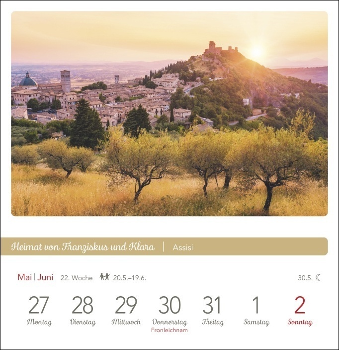 Bild: 9783840032684 | Das Glück liegt in Italien Postkartenkalender 2024. Wochen-Kalender...