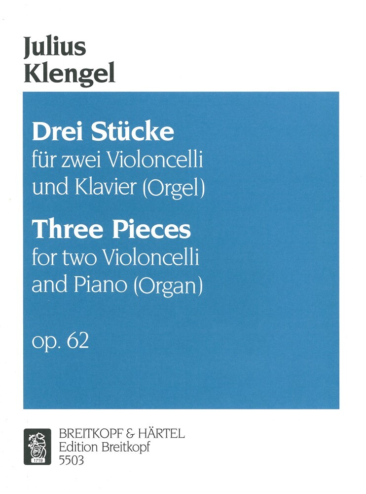 Cover: 9790004181171 | 3 Stücke op.62 für 2 Violoncelli und Klavier | Julius Klengel | Buch
