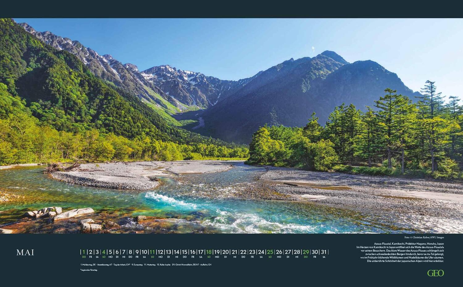 Bild: 4002725988720 | GEO Augenblicke in der Natur 2025 - Wand-Kalender - Reise-Kalender...