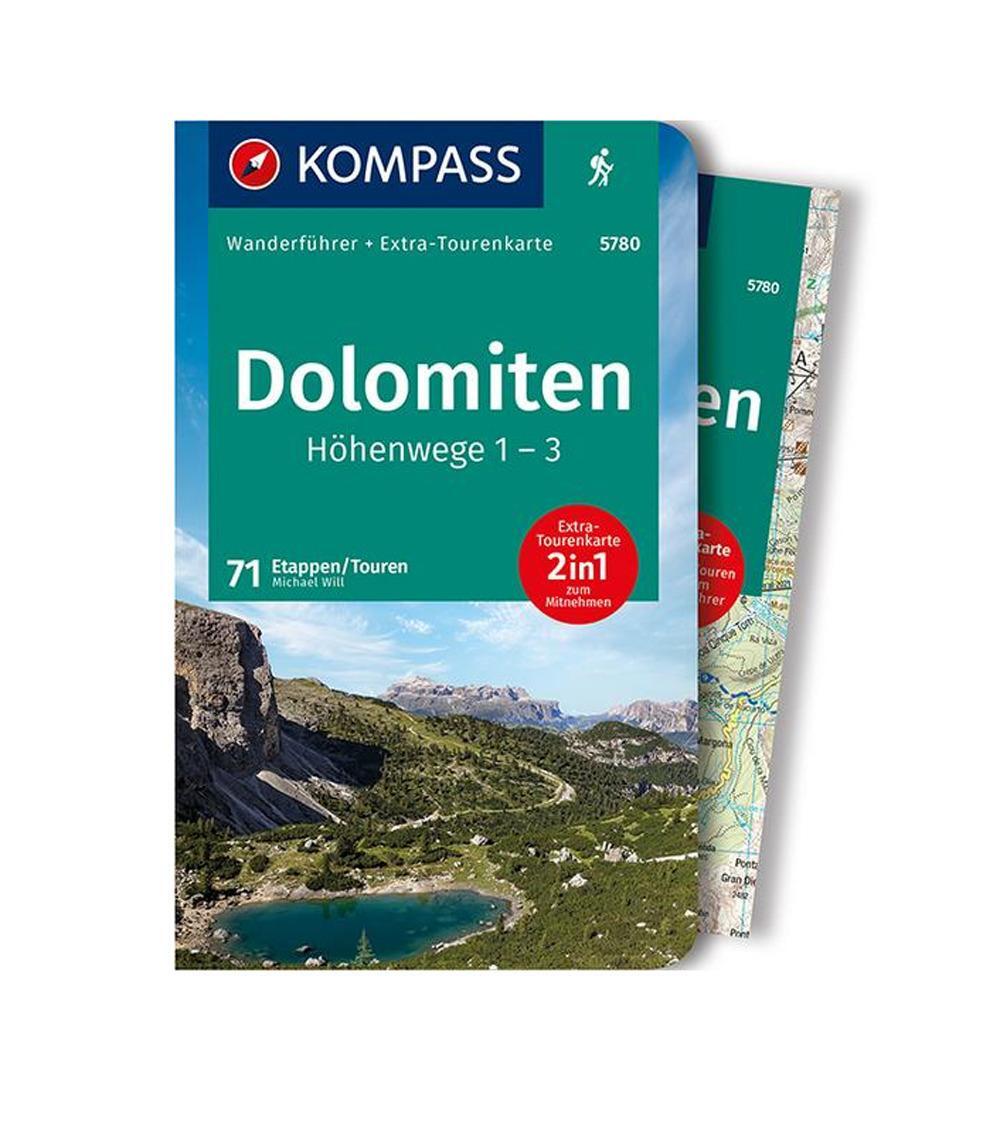 Cover: 9783991211402 | KOMPASS Wanderführer Dolomiten Höhenweg 1 bis 3, 71 Touren | Will