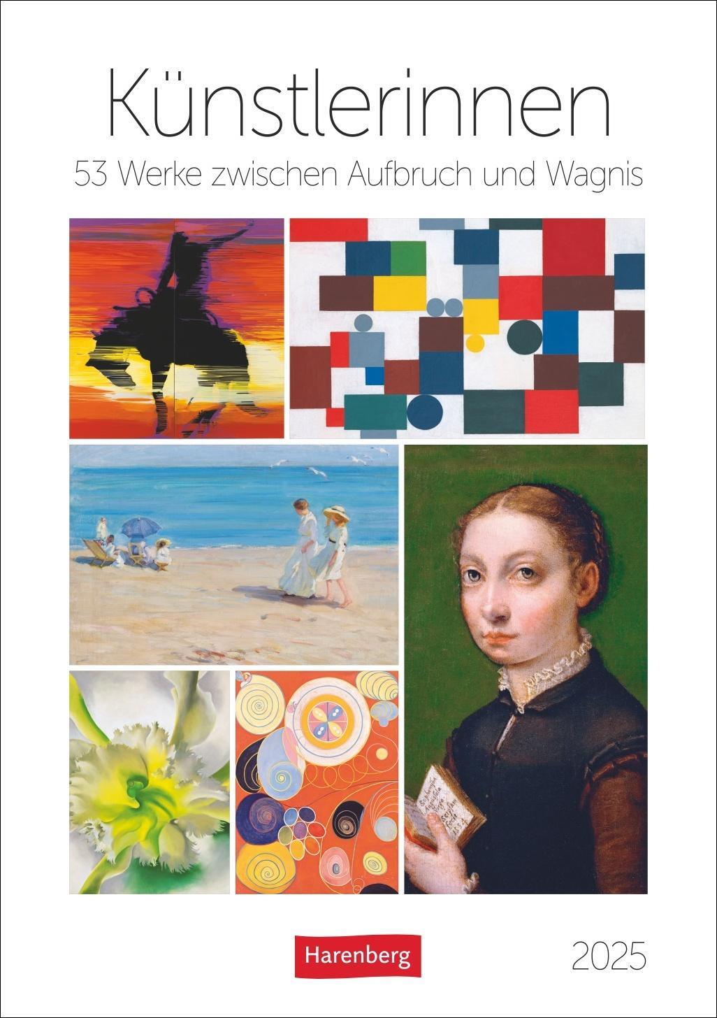 Cover: 9783840034930 | Künstlerinnen Wochen-Kulturkalender 2025 - 53 Werke zwischen...
