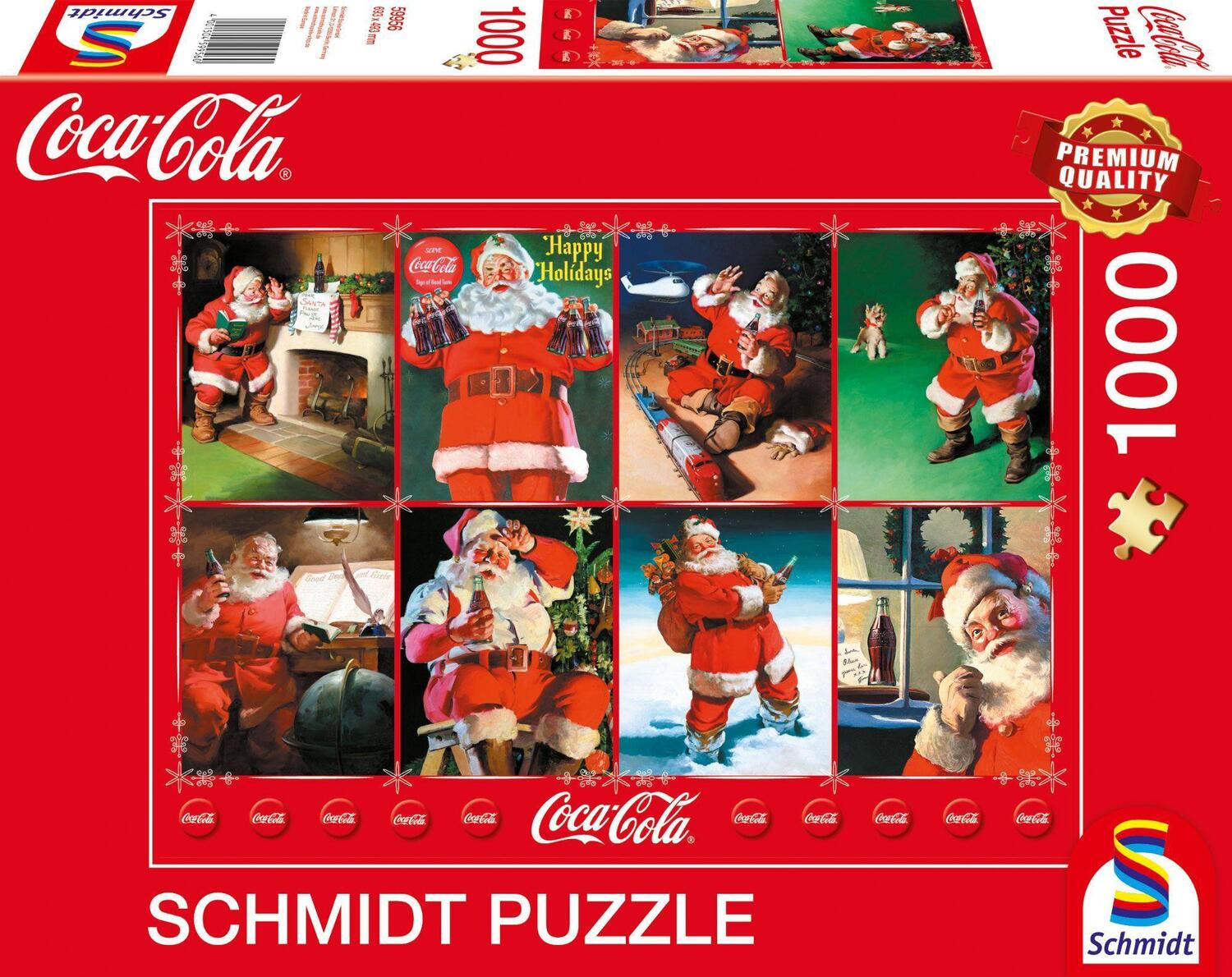 Cover: 4001504599560 | Coca Cola - Santa Claus. 1.000 Teile | Erwachsenenpuzzle | Spiel
