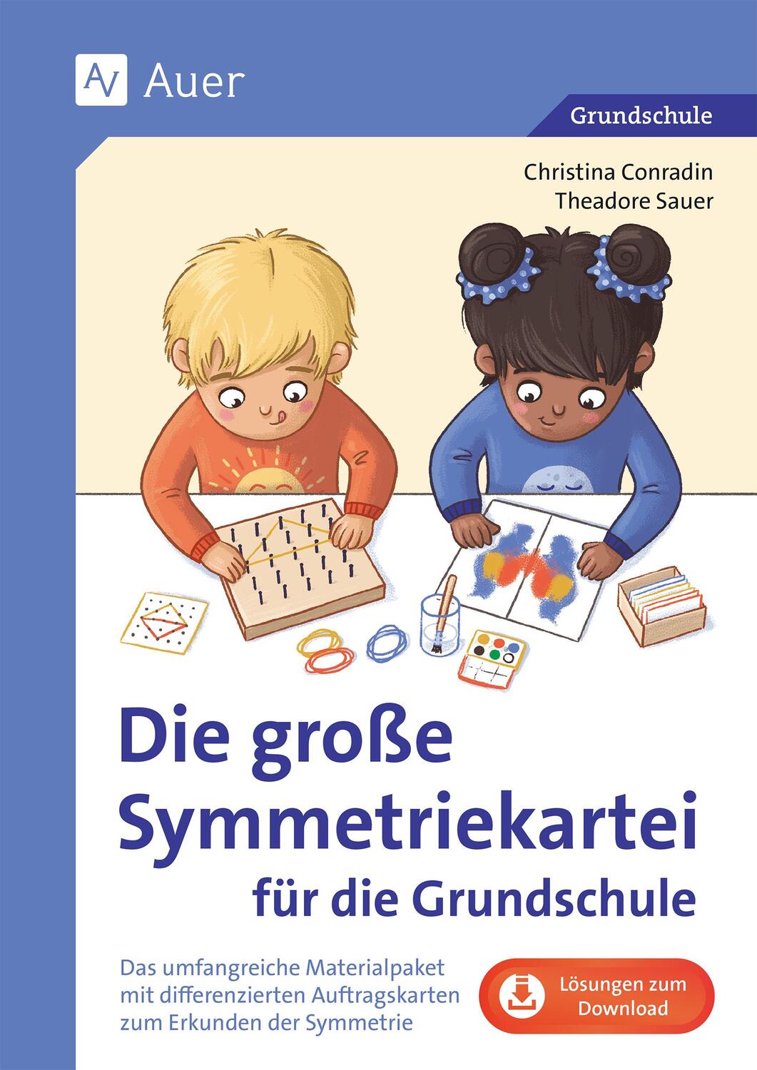 Cover: 9783403086130 | Die große Symmetriekartei für die Grundschule | Conradin (u. a.)