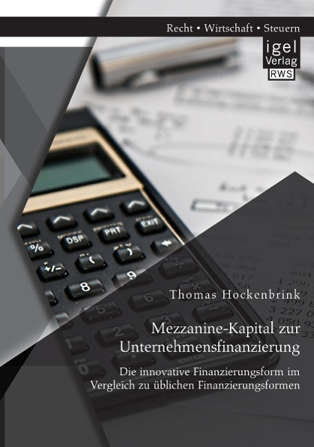 Cover: 9783954852529 | Mezzanine-Kapital zur Unternehmensfinanzierung | Thomas Hockenbrink