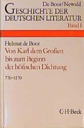 Cover: 9783406060885 | Geschichte der deutschen Literatur Bd. 1: Die deutsche Literatur...