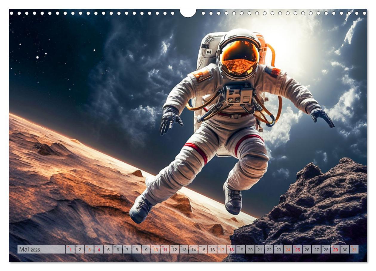 Bild: 9783383773983 | Astronaut - Unterwegs in der Galaxie (Wandkalender 2025 DIN A3...