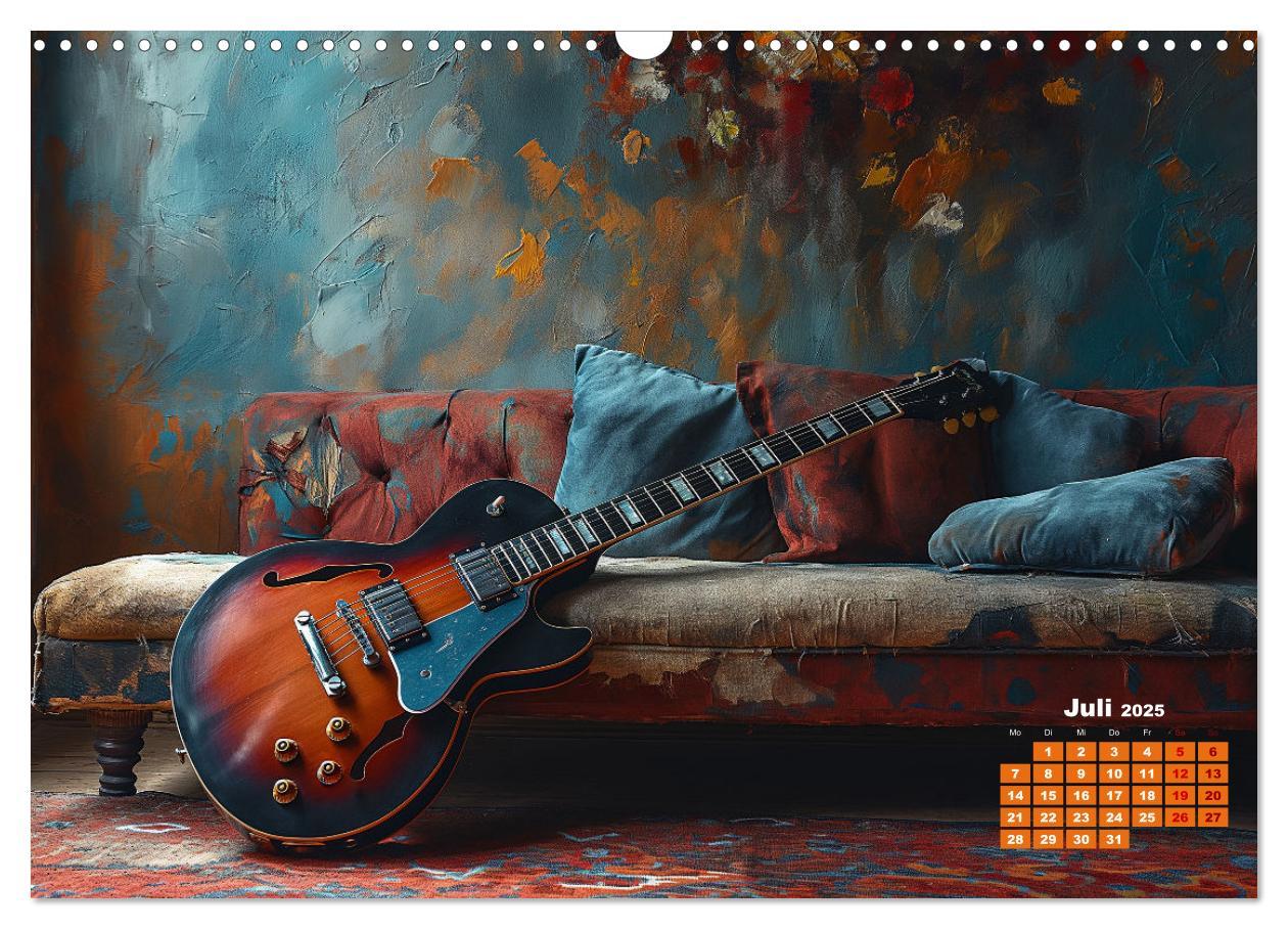 Bild: 9783383763670 | Sechs Saiten, Zwölf Monate - Der Gitarrenkalender (Wandkalender...