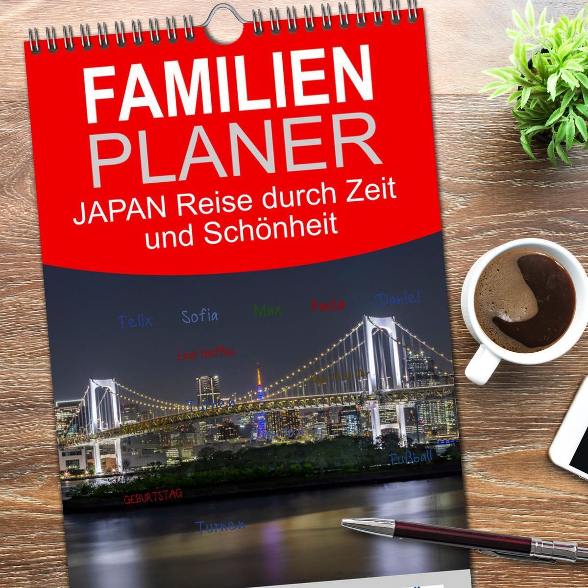 Bild: 9783457192818 | Familienplaner 2025 - JAPAN Reise durch Zeit und Schönheit mit 5...