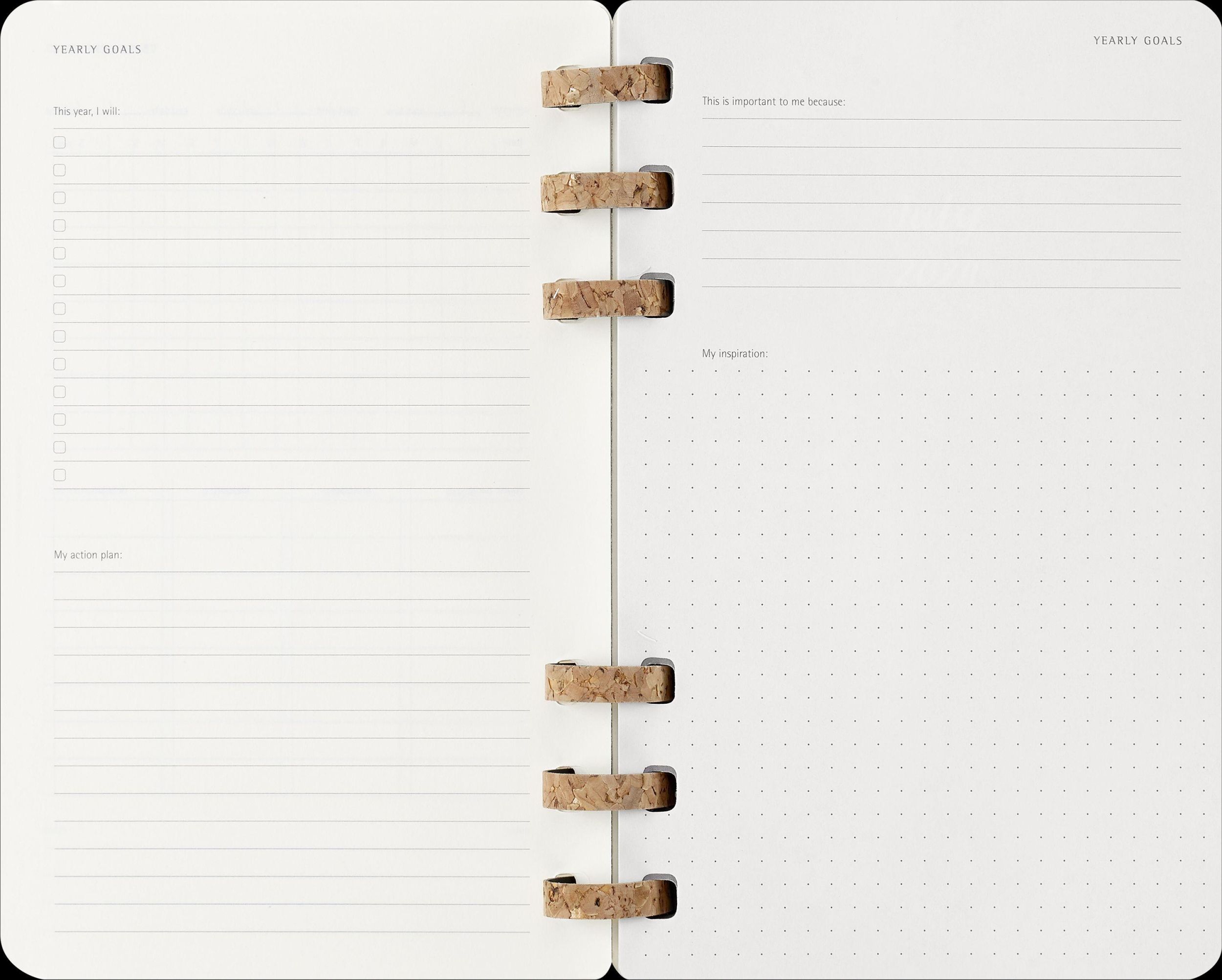 Bild: 8056999271701 | Moleskine 12 Monate Studienplaner mit Spiralbindung 2025, L/A5,...