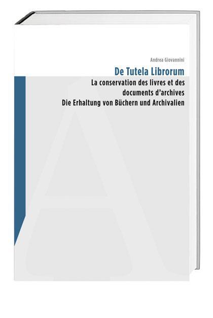 Cover: 9783039191444 | De tutela librorum | Andrea Giovannini | Buch | Deutsch | 2010