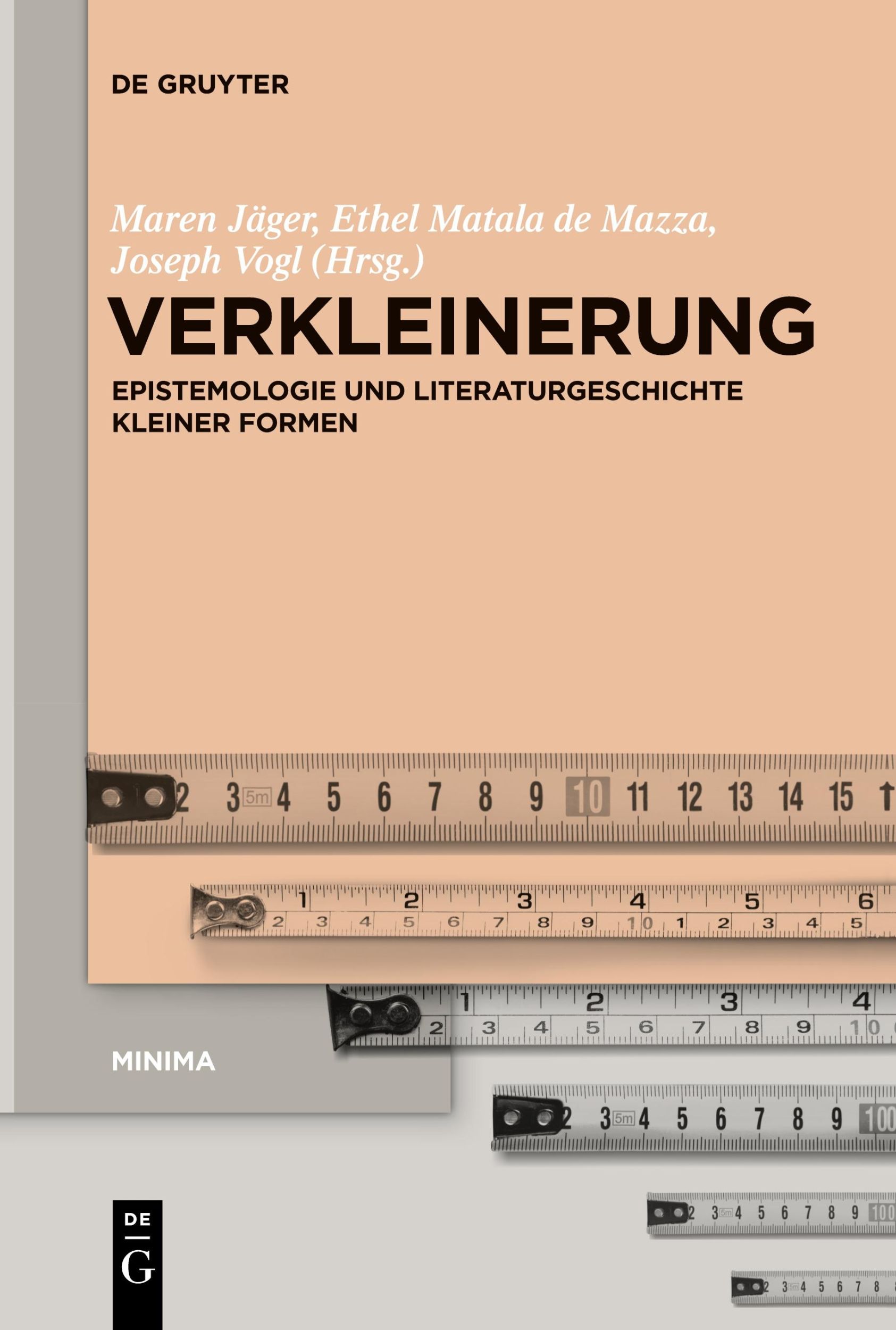 Cover: 9783111126456 | Verkleinerung | Epistemologie und Literaturgeschichte kleiner Formen