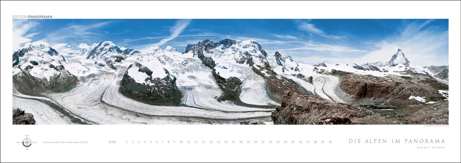 Bild: 9783898236249 | Die Alpen im Panorama | Rudolf Rother | Kalender | XIV | Deutsch