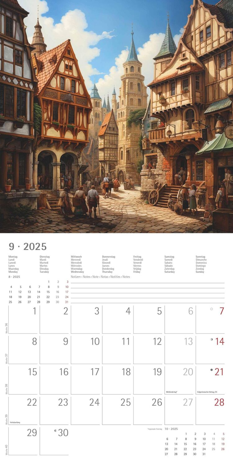 Bild: 4251732344337 | Medieval Fantasy 2025 - Broschürenkalender 30x30 cm (30x60...