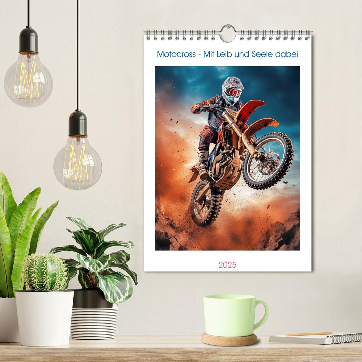 Bild: 9783435853472 | Motocross - Mit Leib und Seele dabei (Wandkalender 2025 DIN A4...