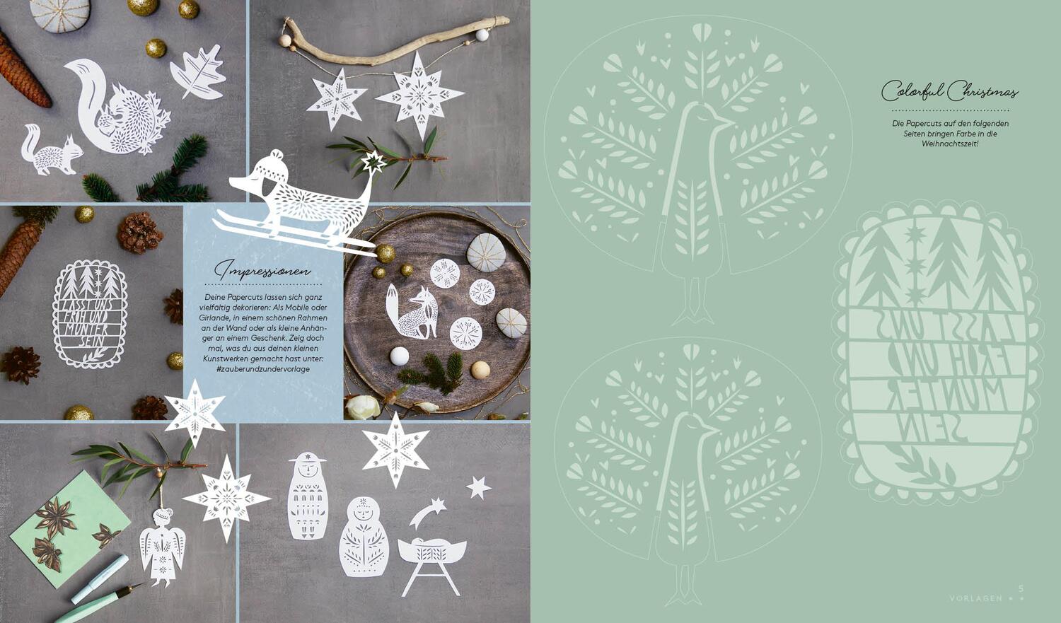 Bild: 9783745906684 | Set: Christmas Papercut - Die Vorlagenmappe mit Anleitung und 20...