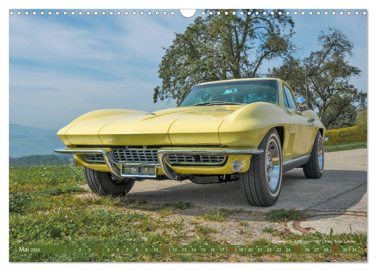 Bild: 9783435362882 | Corvette Oldtimer 2025 (Wandkalender 2025 DIN A3 quer), CALVENDO...