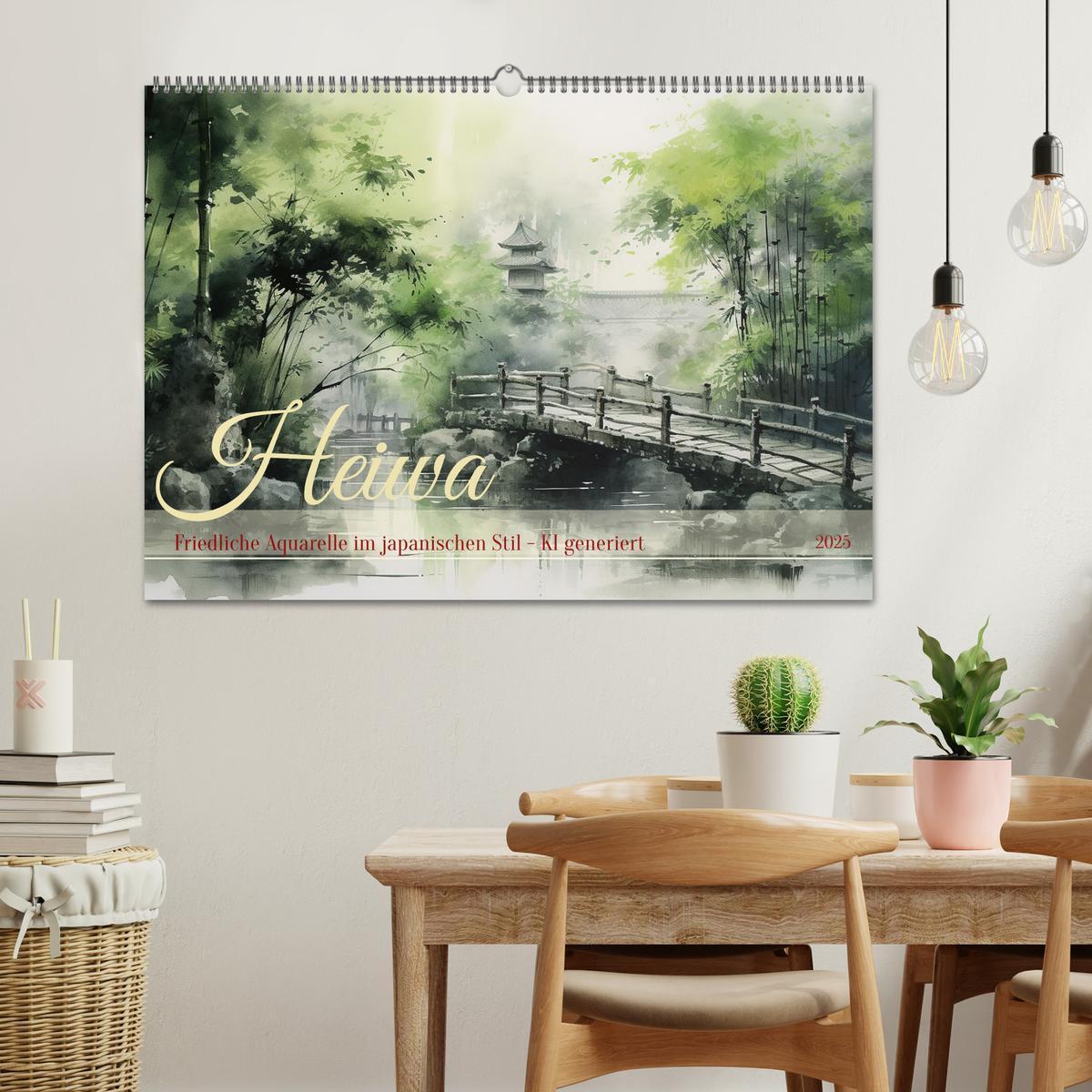 Bild: 9783383794704 | Heiwa - Friedliche Aquarelle im japanischen Stil (Wandkalender 2025...