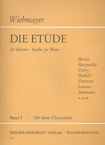 Cover: 9790204401789 | Etudes 1 | Wiehmayer | Buch | Heinrichshofen Verlag