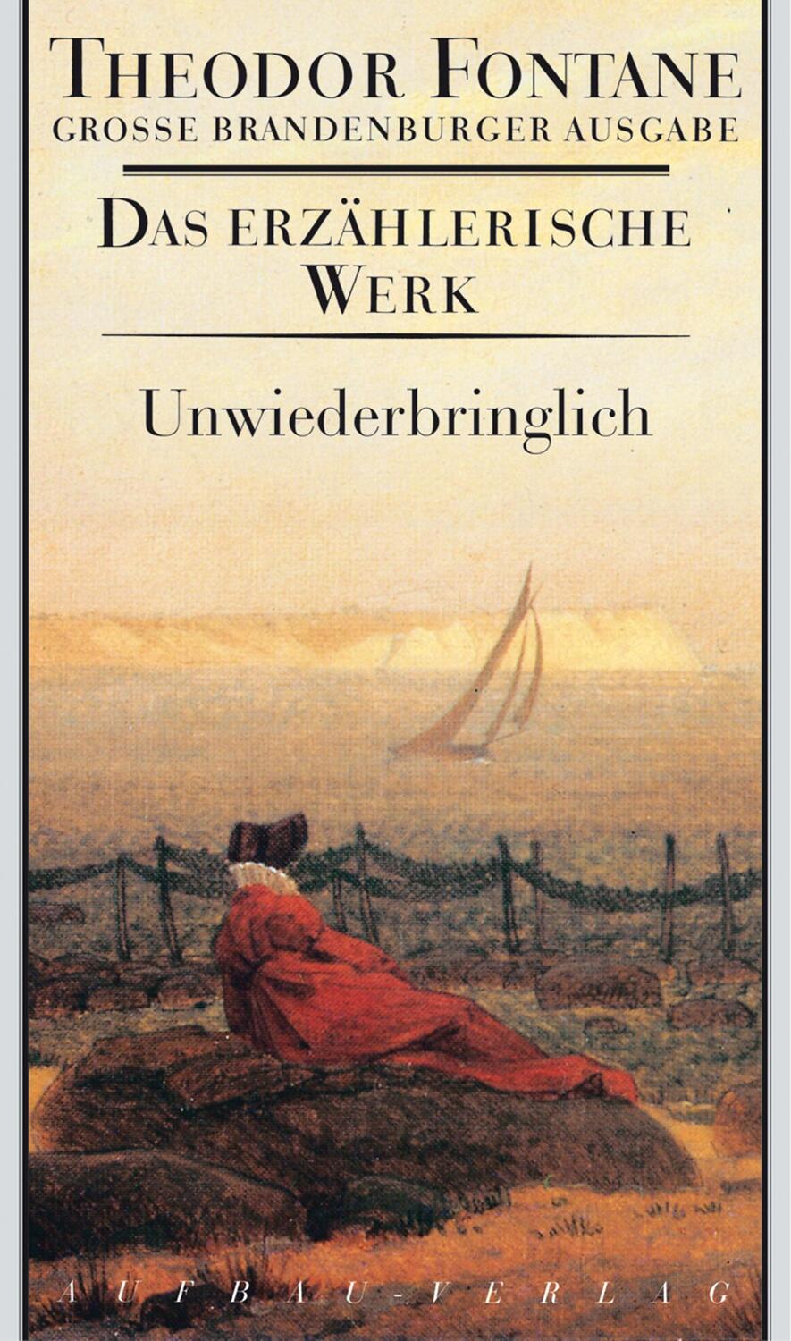 Cover: 9783351031251 | Unwiederbringlich | Theodor Fontane | Buch | Lesebändchen | Deutsch