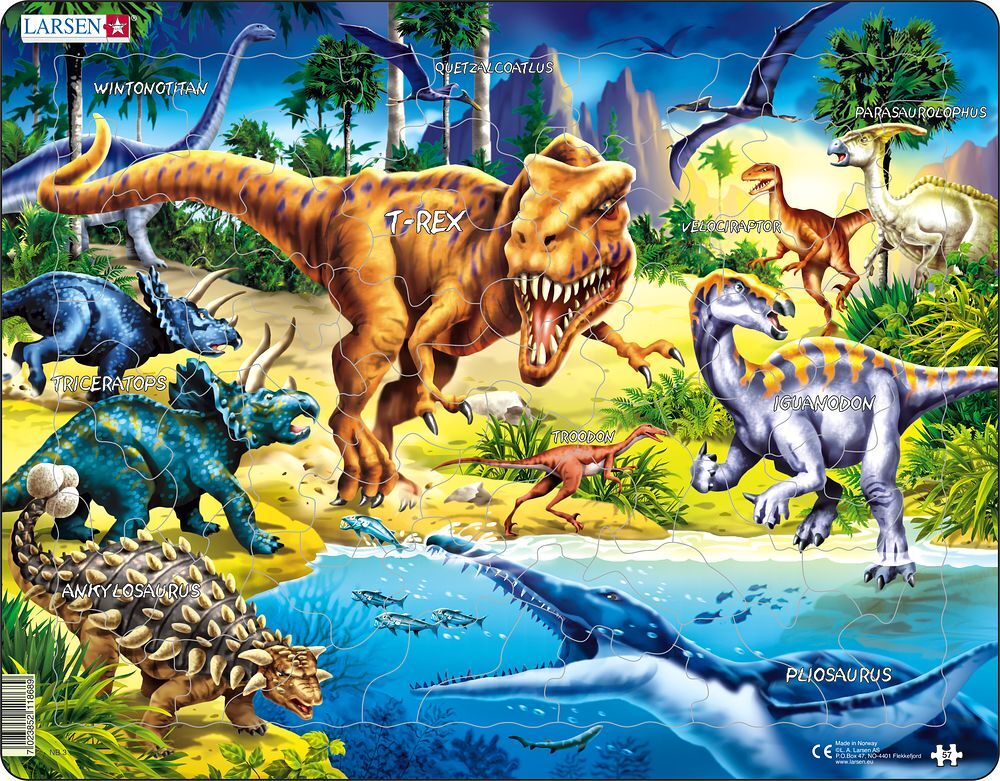 Cover: 7023852118689 | Puzzle - Dinosaurier aus der Kreidezeit | Puzzle | Larsen