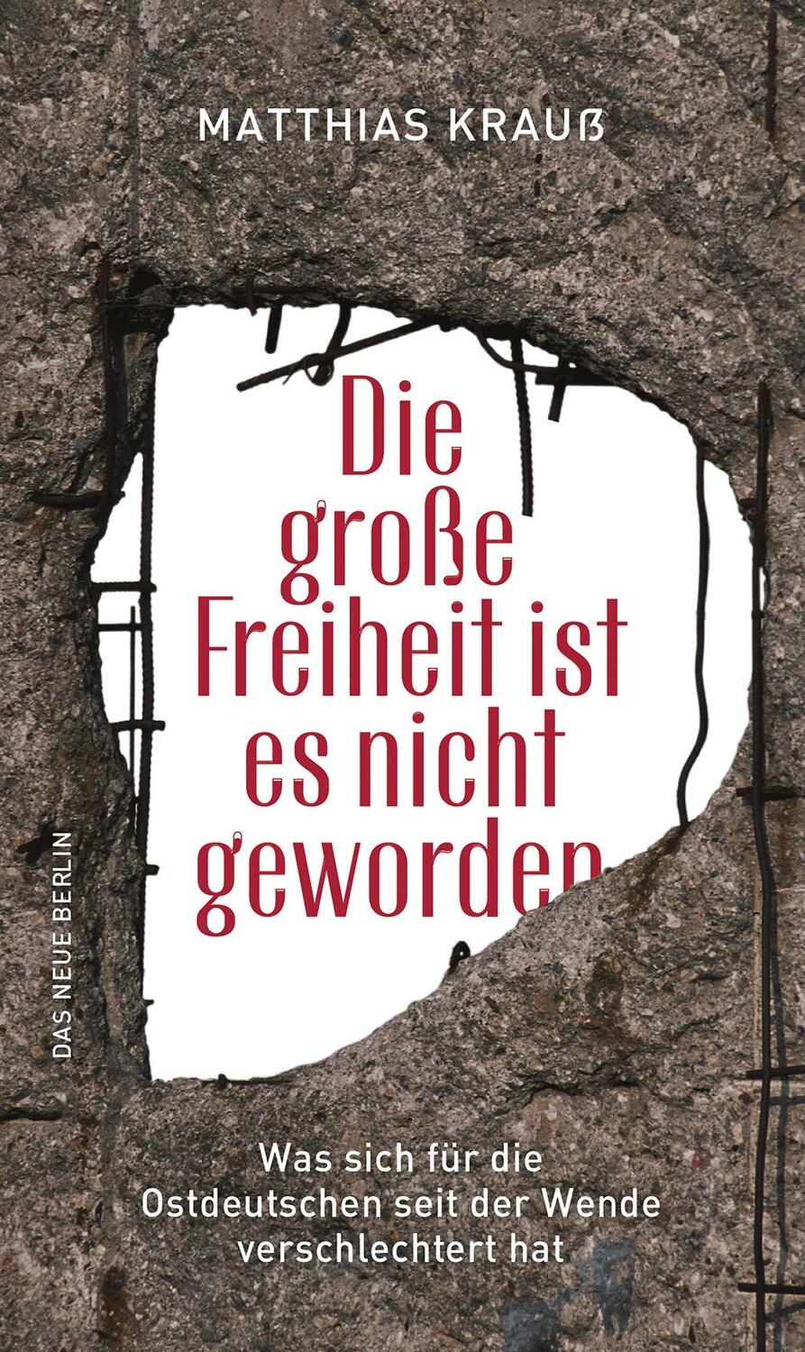 Cover: 9783360013460 | Die große Freiheit ist es nicht geworden | Matthias Krauß | Buch