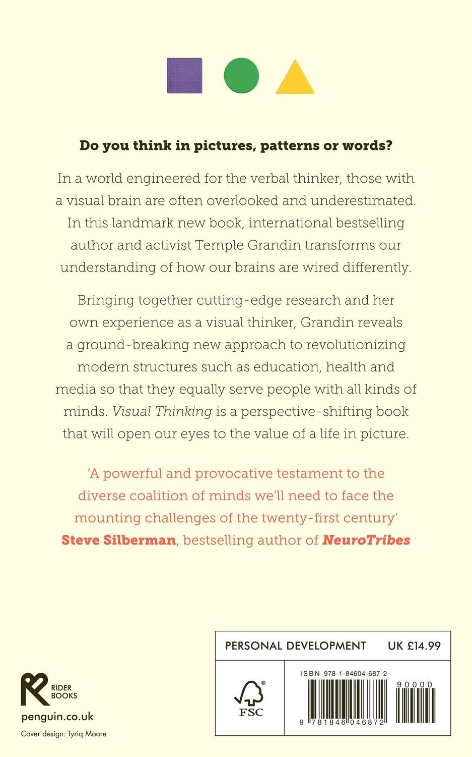 Rückseite: 9781846046872 | Visual Thinking | Temple Grandin | Taschenbuch | Trade paperback (UK)