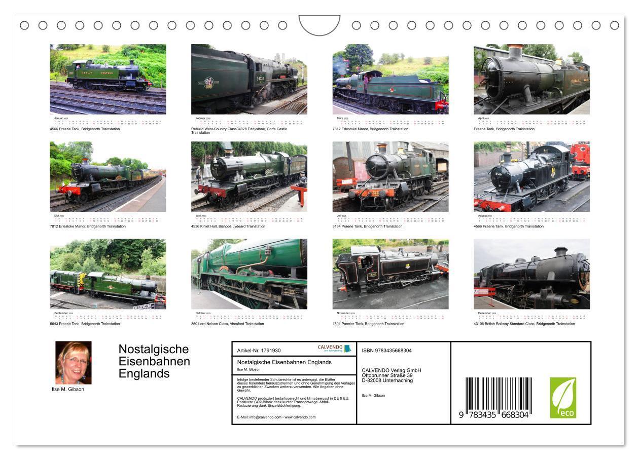 Bild: 9783435668304 | Nostalgische Eisenbahnen Englands (Wandkalender 2025 DIN A4 quer),...