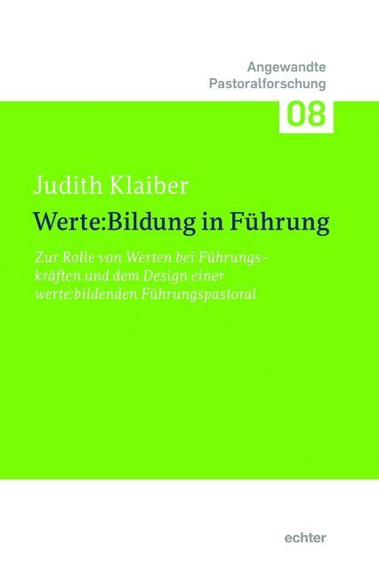 Cover: 9783429054731 | Werte:Bildung in Führung | Judith Klaiber | Taschenbuch | Deutsch