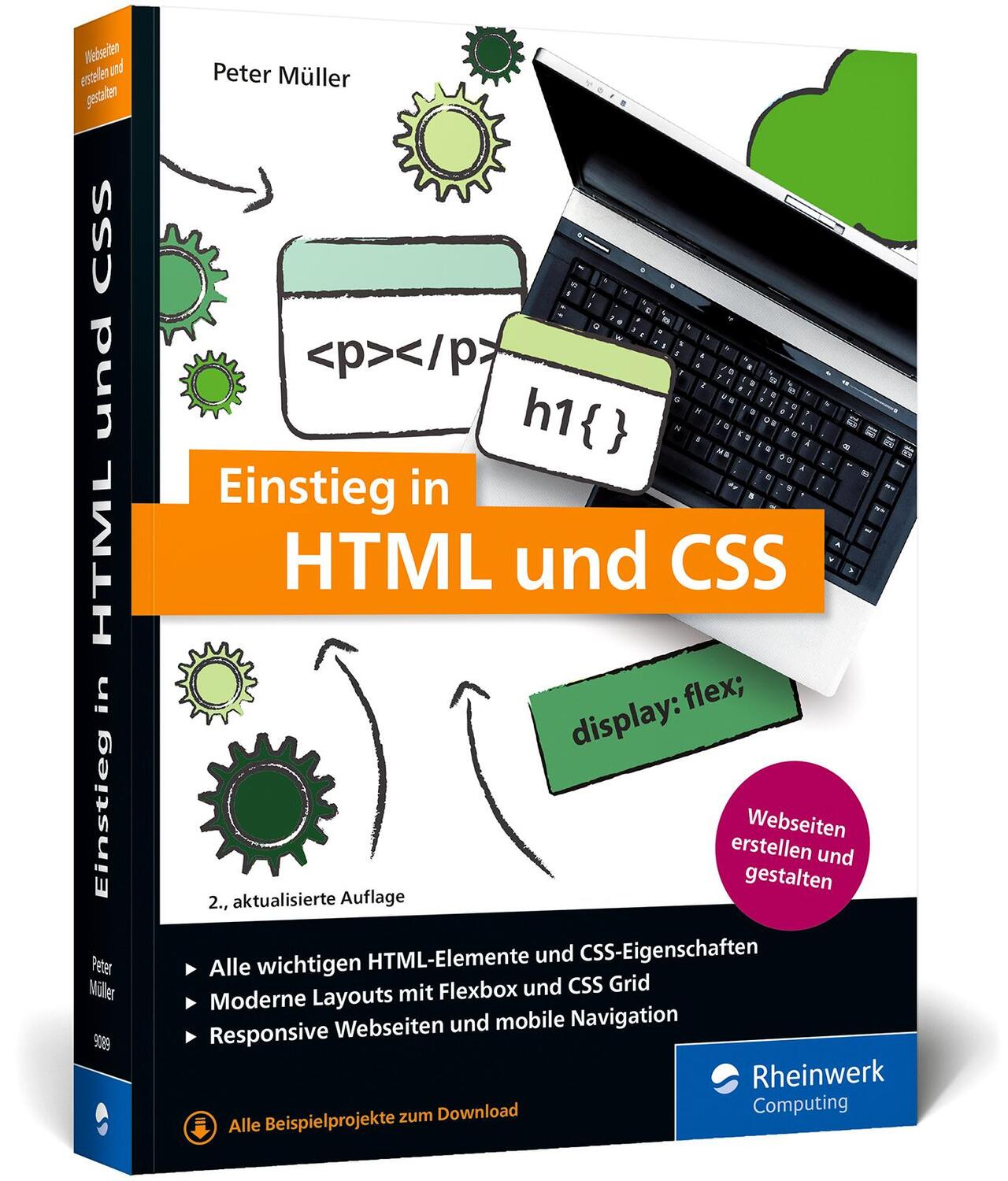 Cover: 9783836290890 | Einstieg in HTML und CSS | Peter Müller | Taschenbuch | 528 S. | 2022