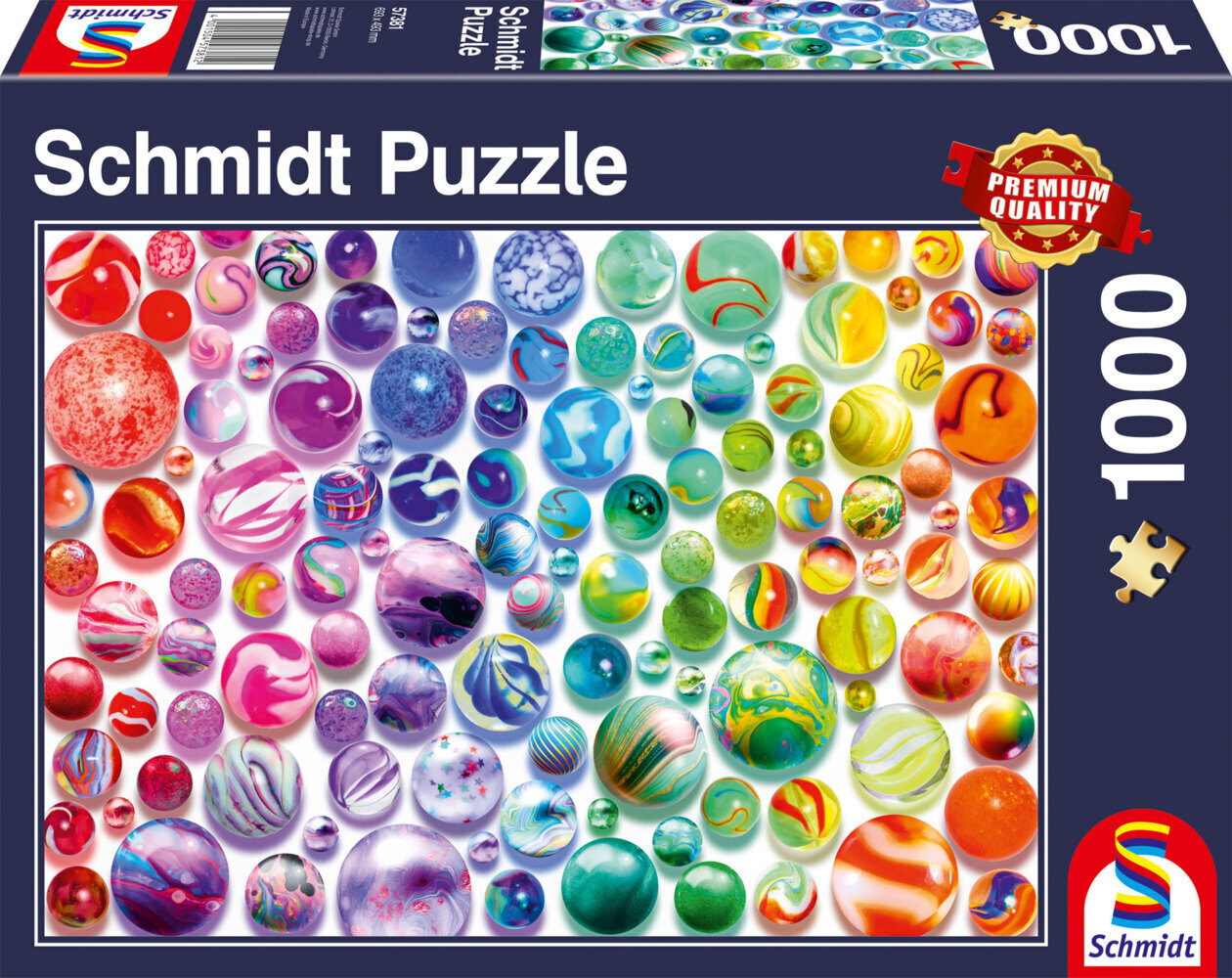 Cover: 4001504573812 | Regenbogen-Murmeln | Puzzle Standard 1.000 Teile | Spiel | Deutsch