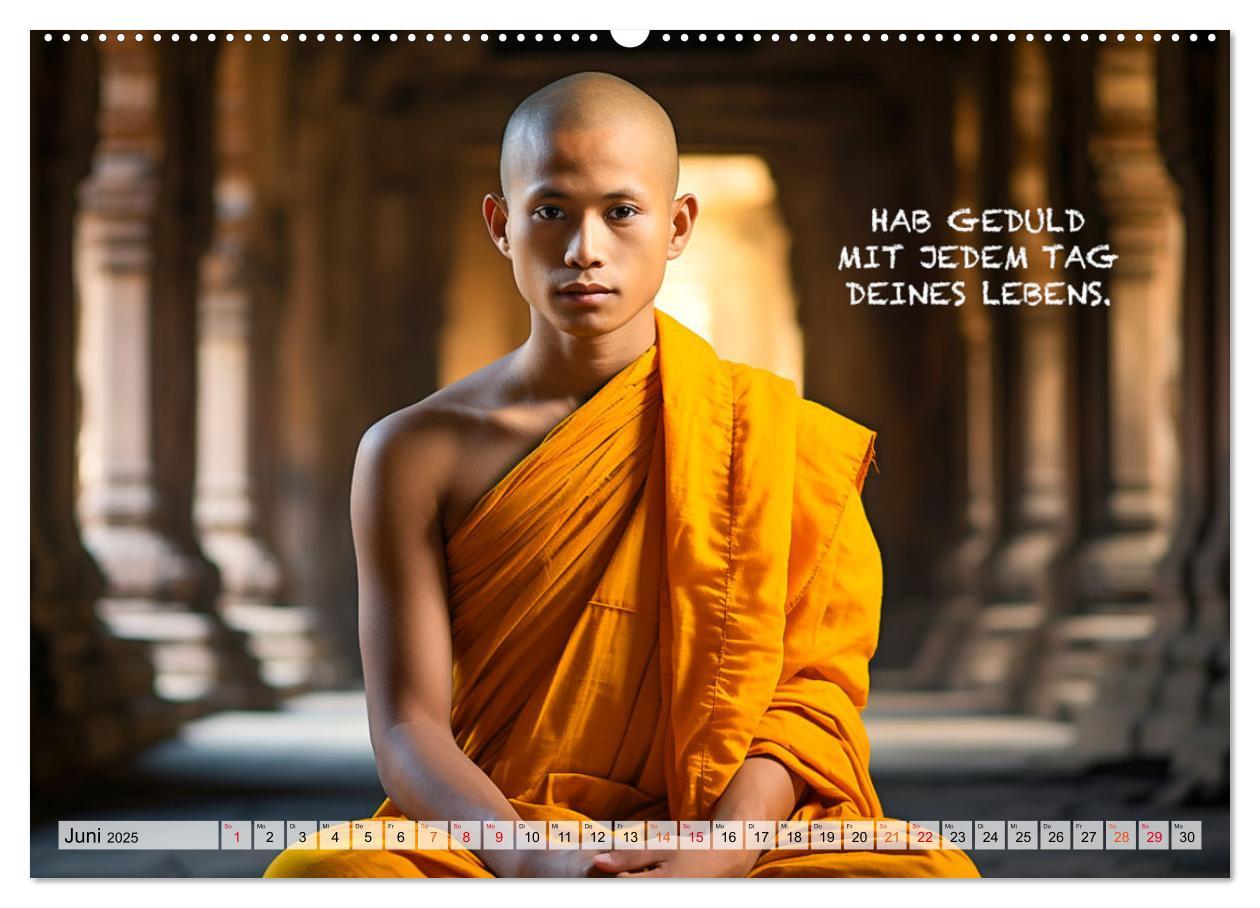 Bild: 9783383775086 | Buddhistische Sprüche (Wandkalender 2025 DIN A2 quer), CALVENDO...