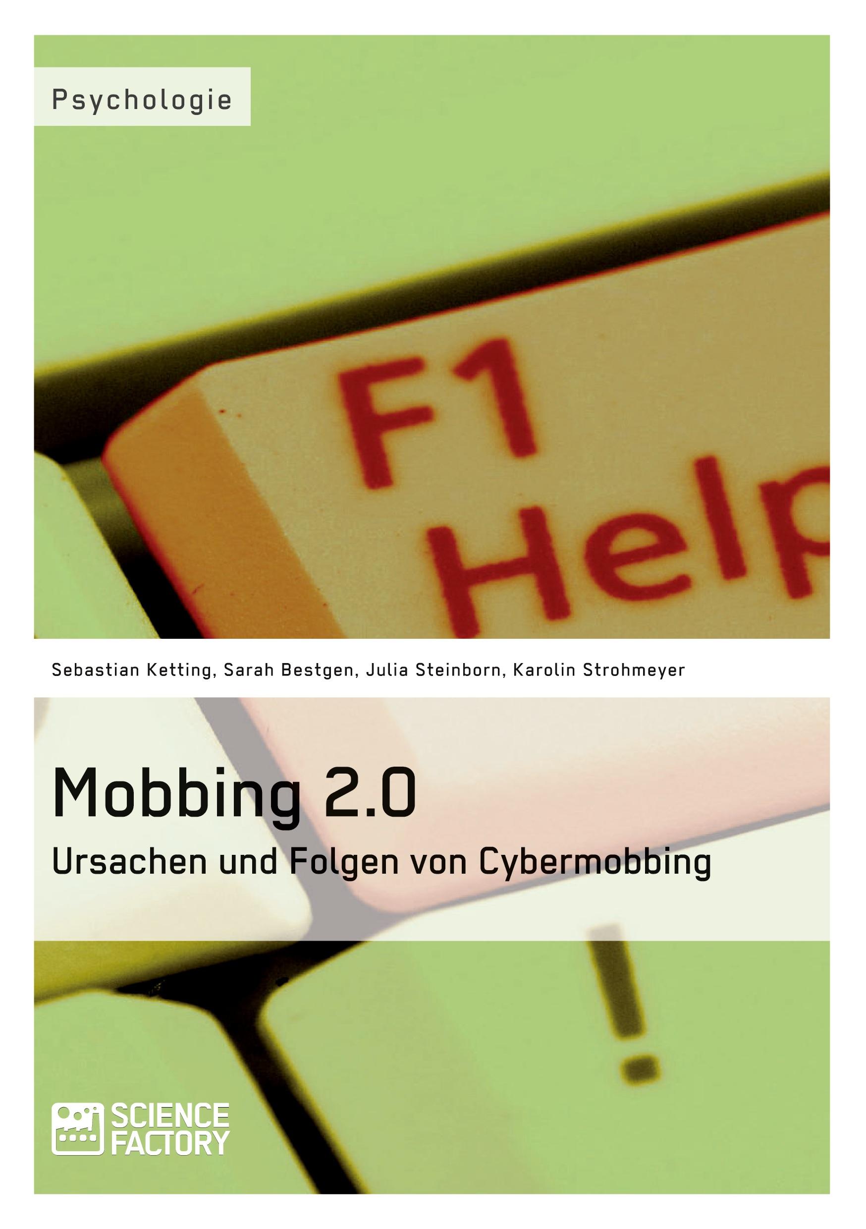 Cover: 9783956870439 | Mobbing 2.0 - Ursachen und Folgen von Cybermobbing | Ketting (u. a.)