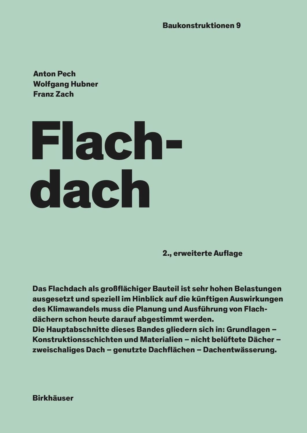 Cover: 9783035623291 | Flachdach | Anton Pech (u. a.) | Buch | ISSN | 204 S. | Deutsch | 2021