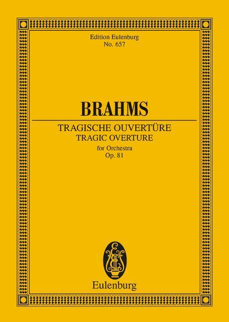 Cover: 9783795769130 | TRAGISCHE OUVERTUERE D-MOLL OP 81 | Johannes Brahms | Buch | 60 S.