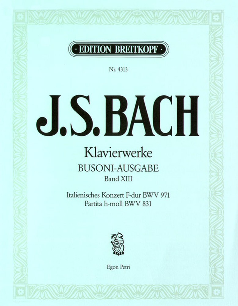 Cover: 9790004162675 | Italienisches Konzert, Partita | Johann Sebastian Bach | Buch