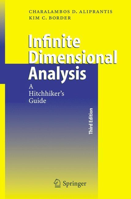 Cover: 9783540326960 | Infinite Dimensional Analysis | A Hitchhiker's Guide | Border (u. a.)