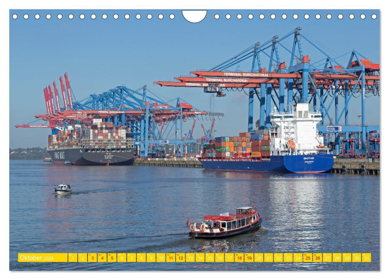 Bild: 9783435042913 | Hamburg - Perle an der Elbe (Wandkalender 2025 DIN A4 quer),...