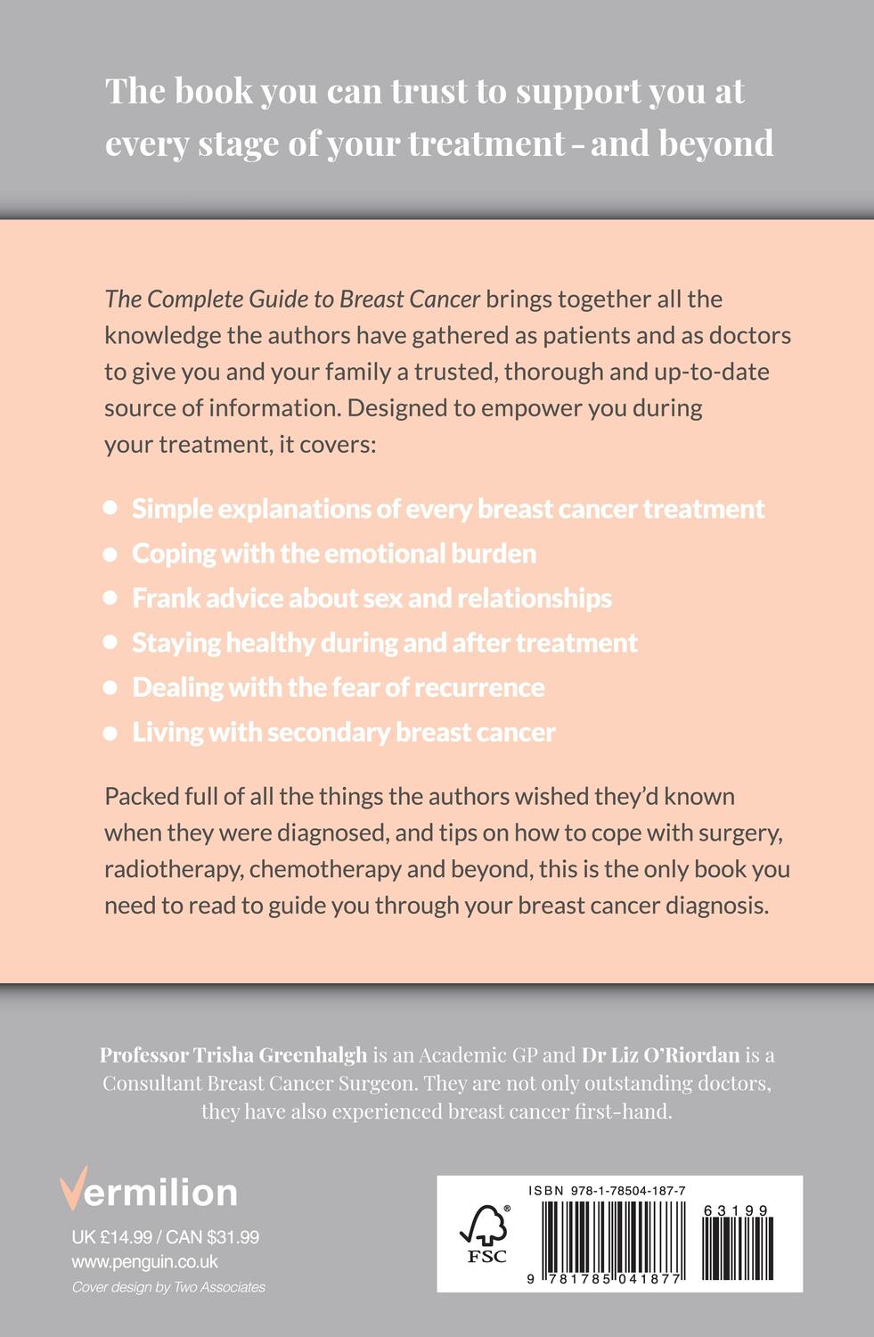 Rückseite: 9781785041877 | The Complete Guide to Breast Cancer | Greenhalgh (u. a.) | Taschenbuch