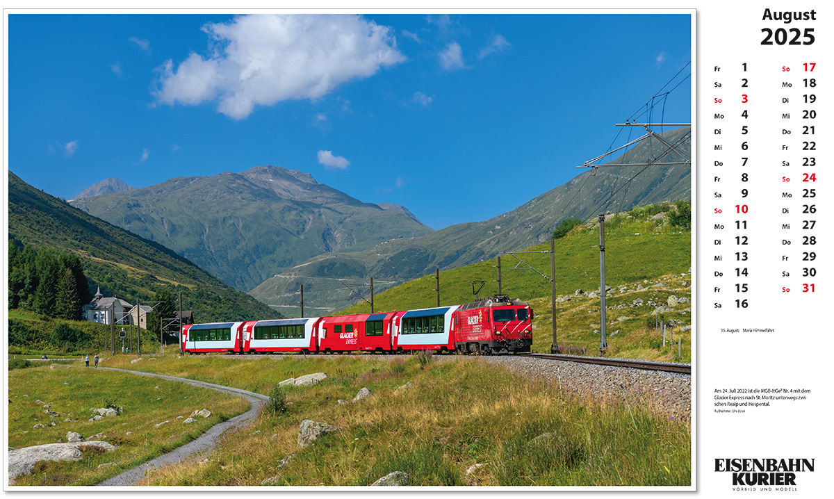 Bild: 9783844659412 | Glacier Express 2025 | Kalender | 13 S. | Deutsch | 2025 | EK-Verlag