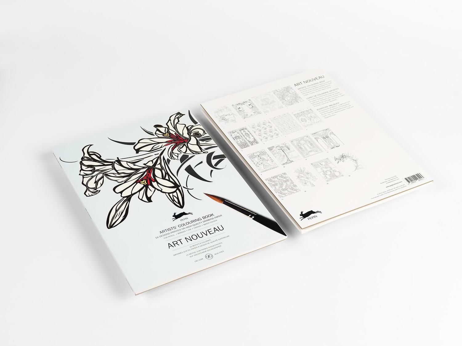 Cover: 9789460098253 | Art Nouveau | Artists' Colouring Book | Pepin Van Roojen | Taschenbuch